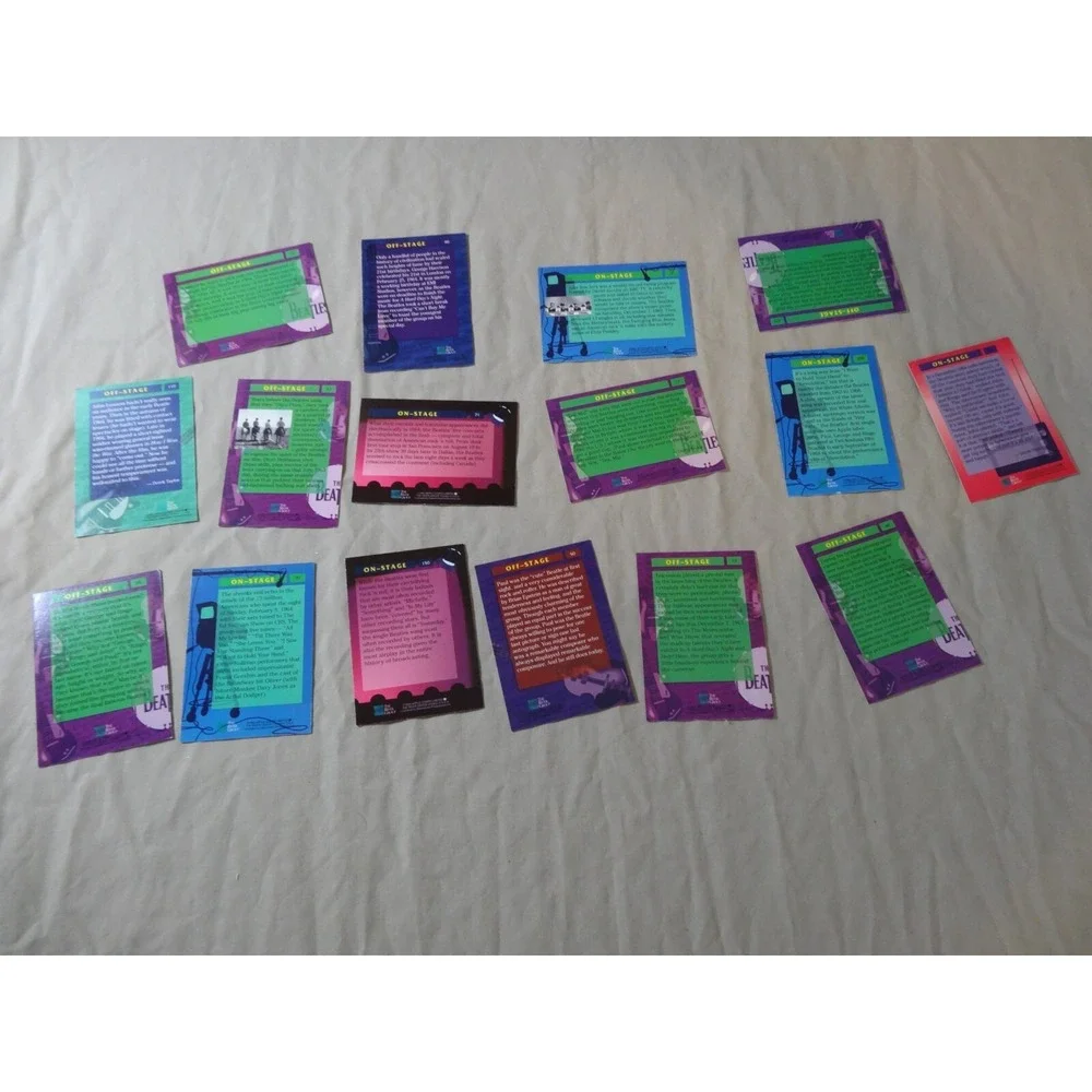 1993 The Beatles Collection OFF-STAGE 16-Card Lot  The River Group Apple Corp‎